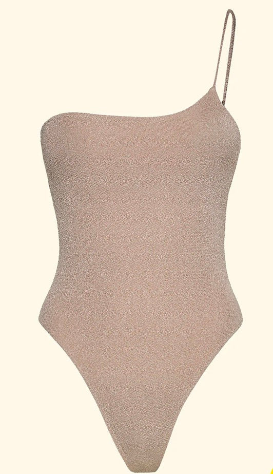 Monokini monospalla lurex F**K