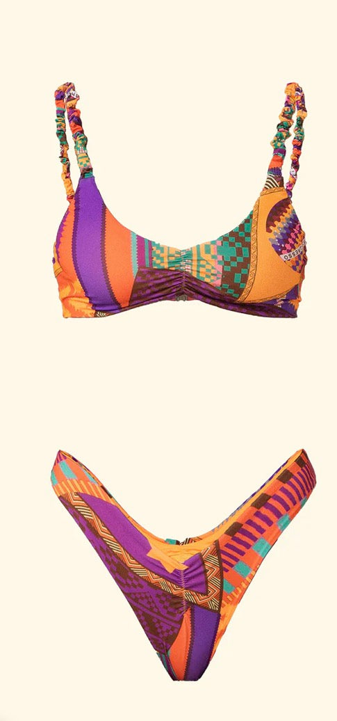 Bikini Bralette con americano fisso F**K