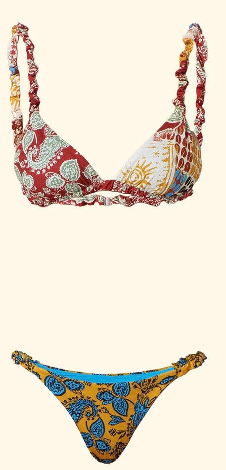 Bikini triangolo con slip fisso F**K