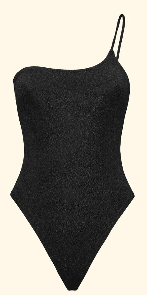 Monokini monospalla lurex F**K