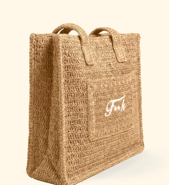 Borsa rafia F**K