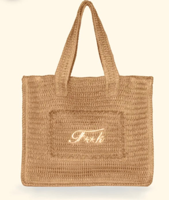 Borsa rafia F**K