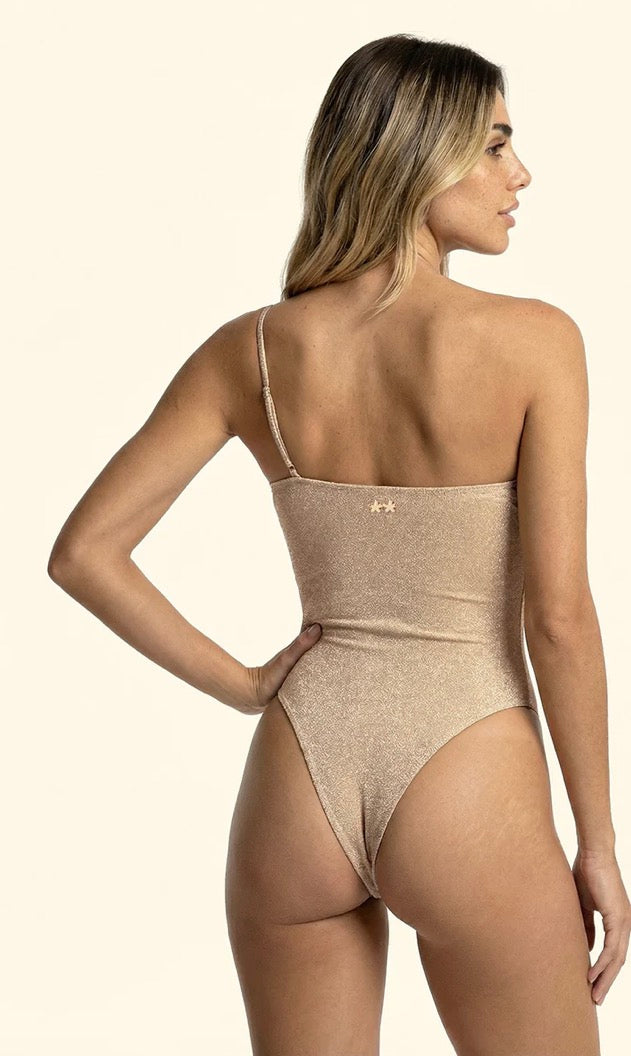 Monokini monospalla lurex F**K