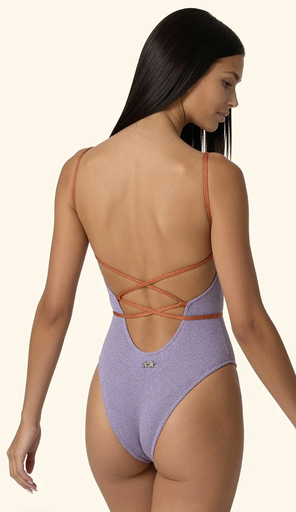 Monokini lurex F**K