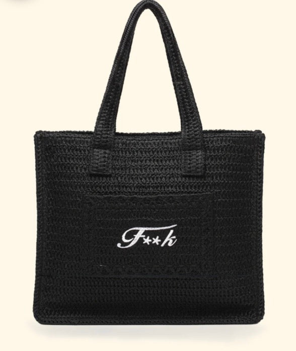 Borsa rafia F**K