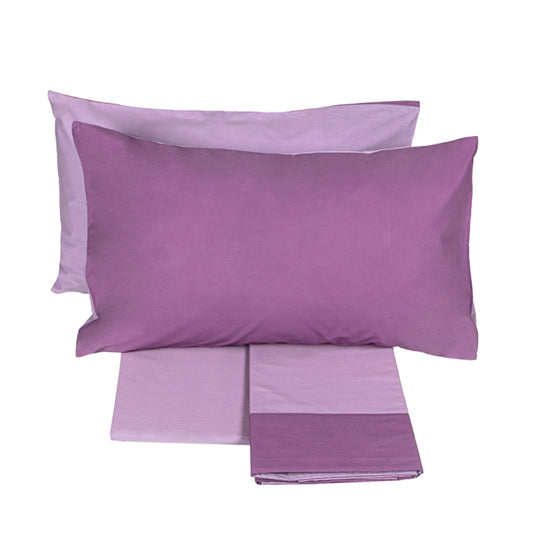 DIALOGO parure Copripiumino singolo glicine-purple