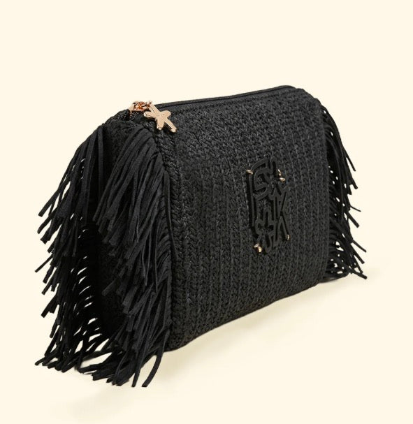 Maxy pochette raffia F**K