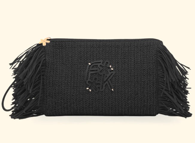 Maxy pochette raffia F**K